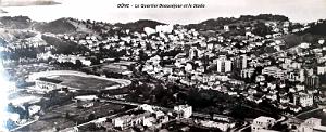 Bone - Vue panoramique - Stade - Quartier Beausejour - Medania - 1957
